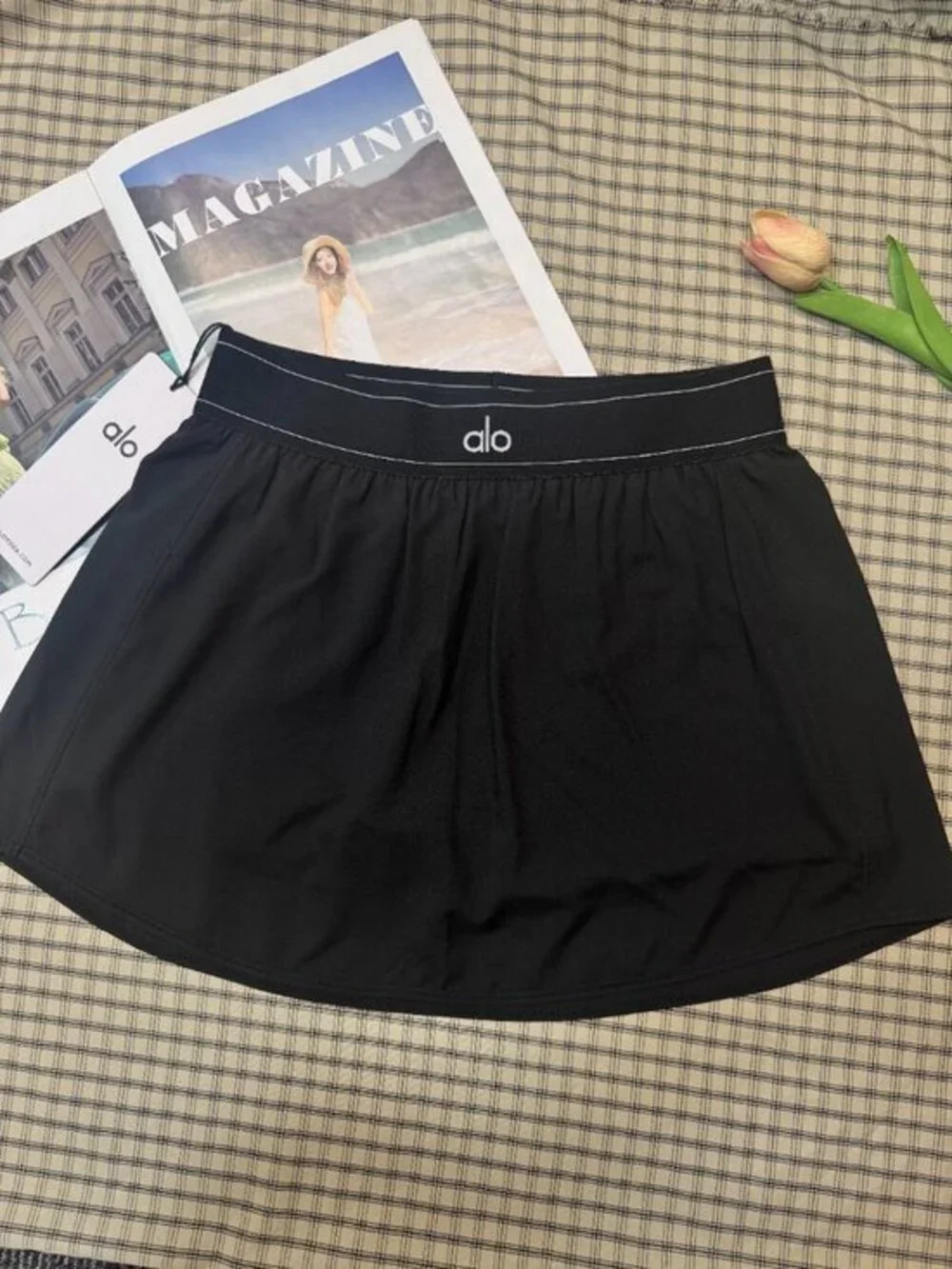 💓ALO Yoga Match Point Tennis Skirt👧 Black NWT Sports/Holiday/Travel